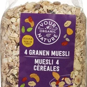 Your Organic Nature Muesli 4 Granen (750 gr)