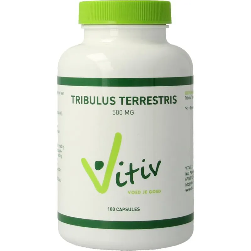 Vitiv Tribulus Terrestris 500mg Groen (100 capsules)