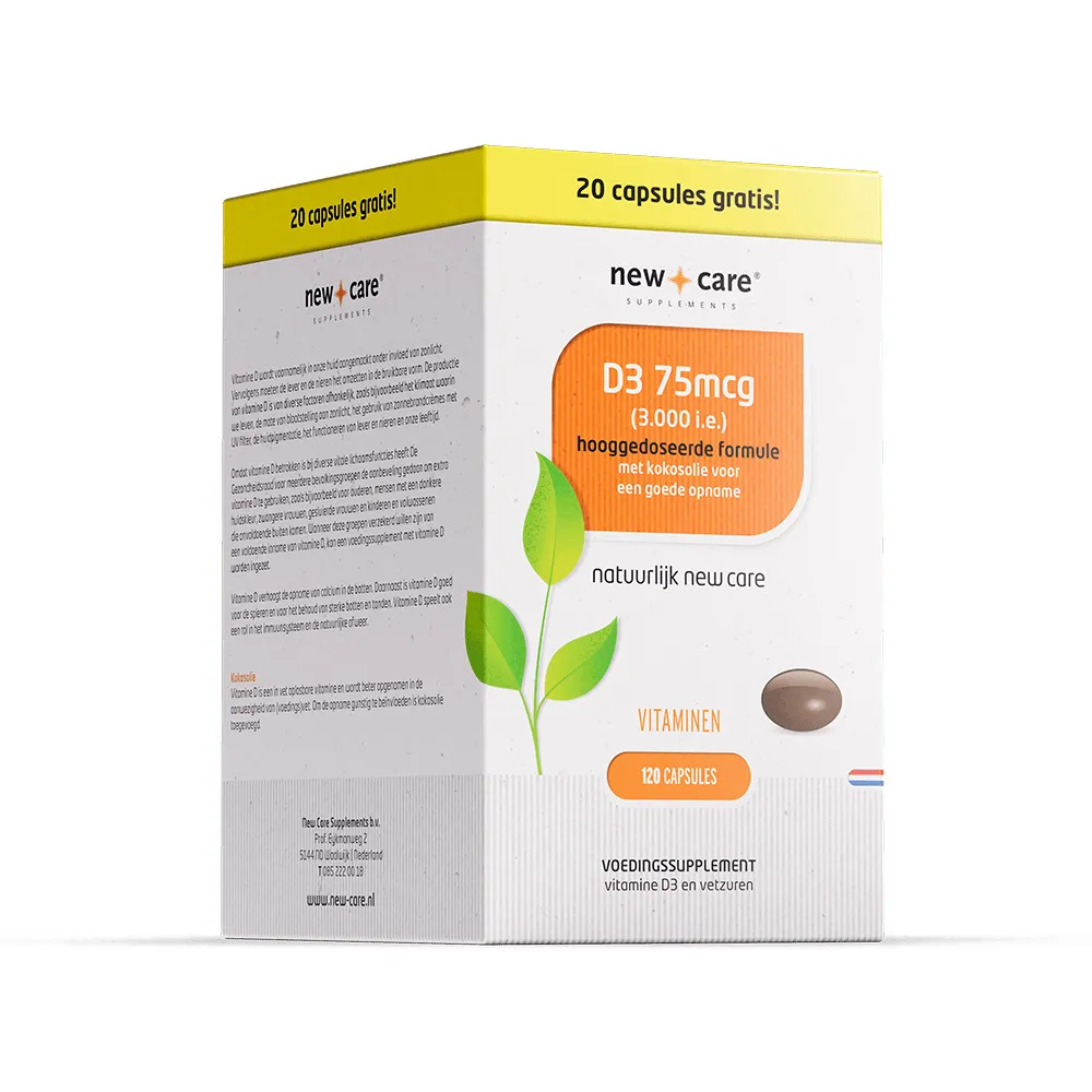New Care D3 25mcg (180 capsules)