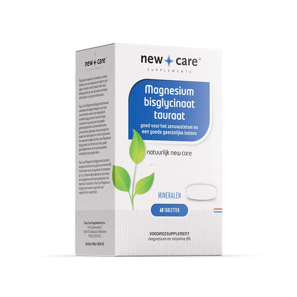 New Care Magnesium bisglycinaat tauraat (60  tabletten)
