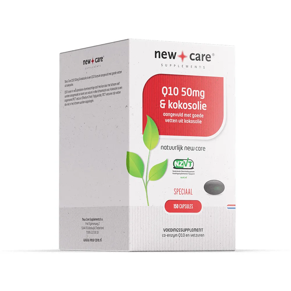 New Care Q10 50mg & kokosolie (150 capsules)