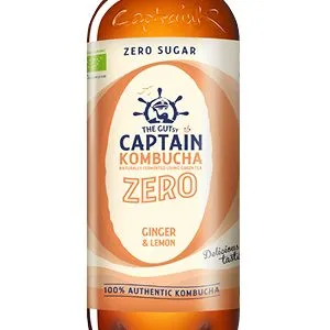 The Gutsy Captain Kombucha Zero Ginger Lemon BIO (1000 ml)