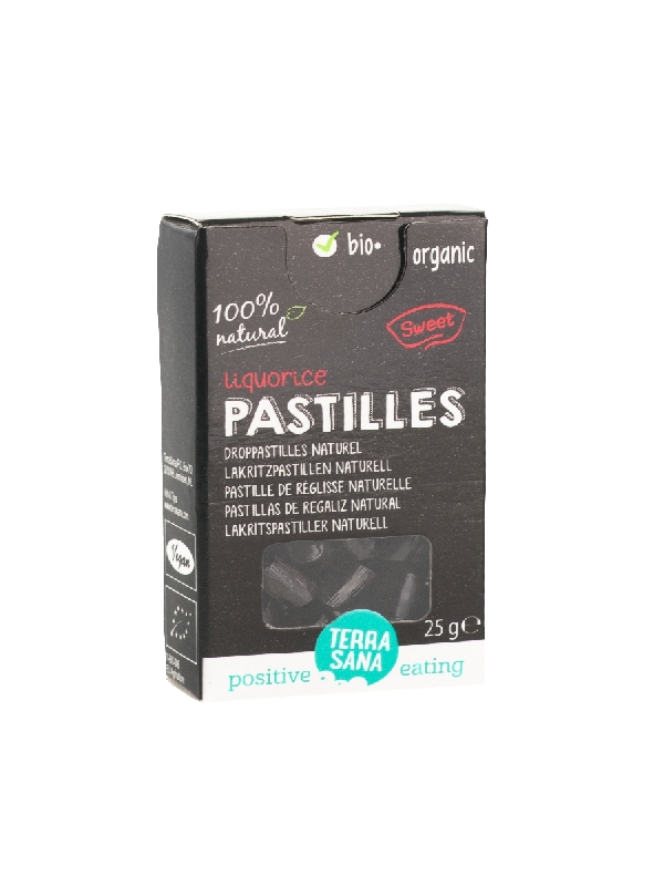 TerraSana Droppastilles naturel bio (25 gr)