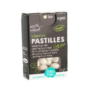 TerraSana Droppastilles mint bio (25 gr)