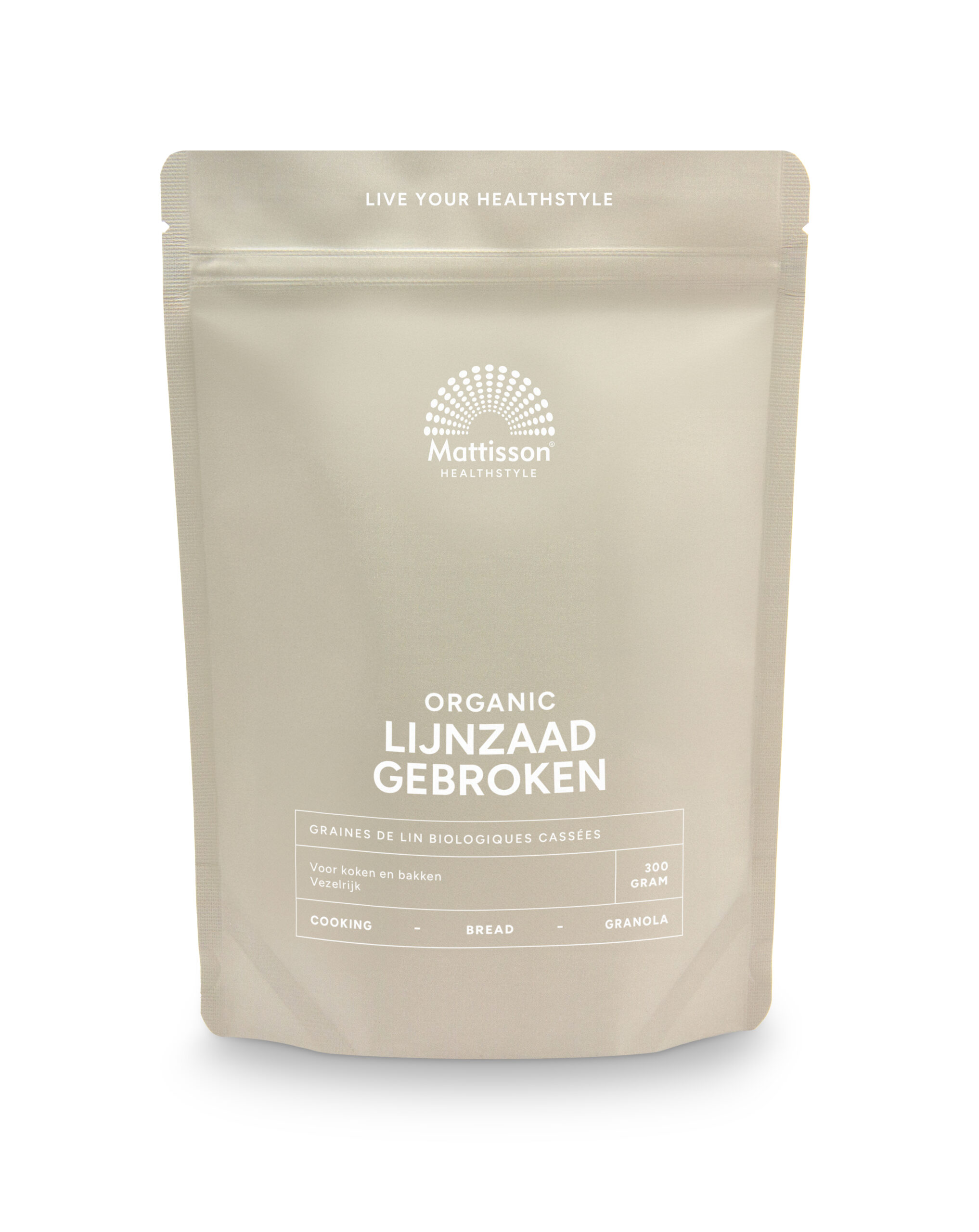 Mattisson Lijnzaad Gebroken Omega 3 Bio (300 gr)