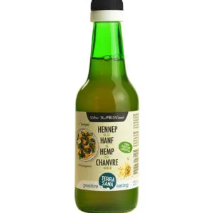 Terrasana Raw Hennep Olie Koudgeperst In Glas Bio (250 ml)
