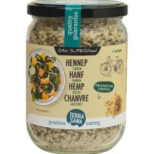 Terrasana Raw Hennepzaad Gepeld In Glas Bio (275 gr)