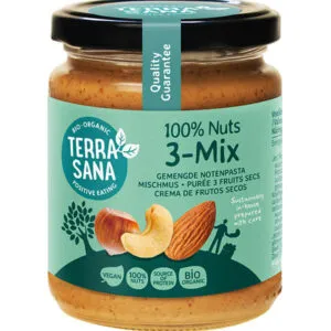 TerraSana 3 mix notenpasta zonder pinda bio (250 gr)