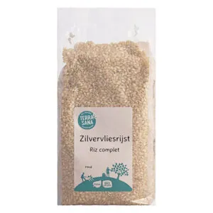 TerraSana Zilvervliesrijst rond bio (1000 gr)
