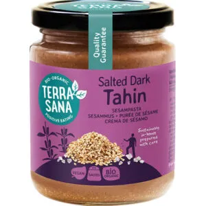 TerraSana Tahin bruin sesampasta met zeezout bio (250 gr)
