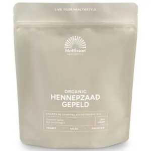 Mattisson Absolute Hemp Seeds Hulled Hennepzaad Gepeld Bio (500 gr)