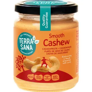 TerraSana Cashewnotenpasta zonder zout bio (250 gr)