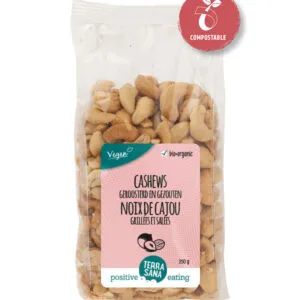 TerraSana Cashewnoten roasted zout bio (250 gr)