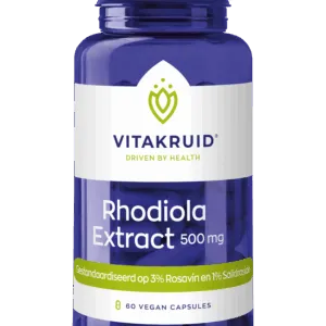 Vitakruid Rhodiola Extract 500 Mg 3% Rosavin 1% Salidroside (60 vega capsules)