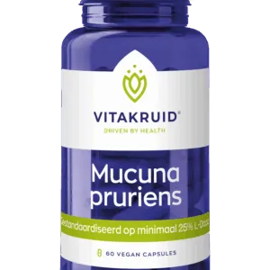 Vitakruid Mucuna Pruriens 400 Mg Minimaal 25% L-Dopa (60 vega capsules)