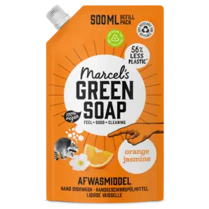 Marcel's Green Soap Afwasmiddel Navulling Sinaasappel & Jasmijn (500 ml)