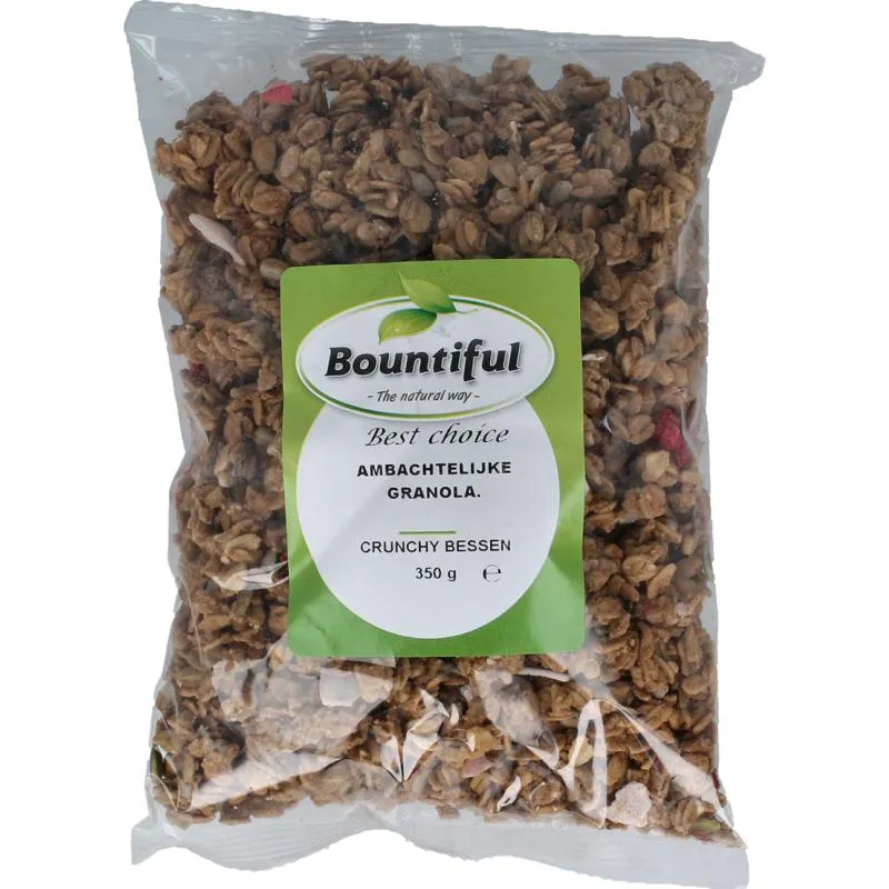 Bountiful Ambachtelijke Granola Krunchy Bessen (350 gr)