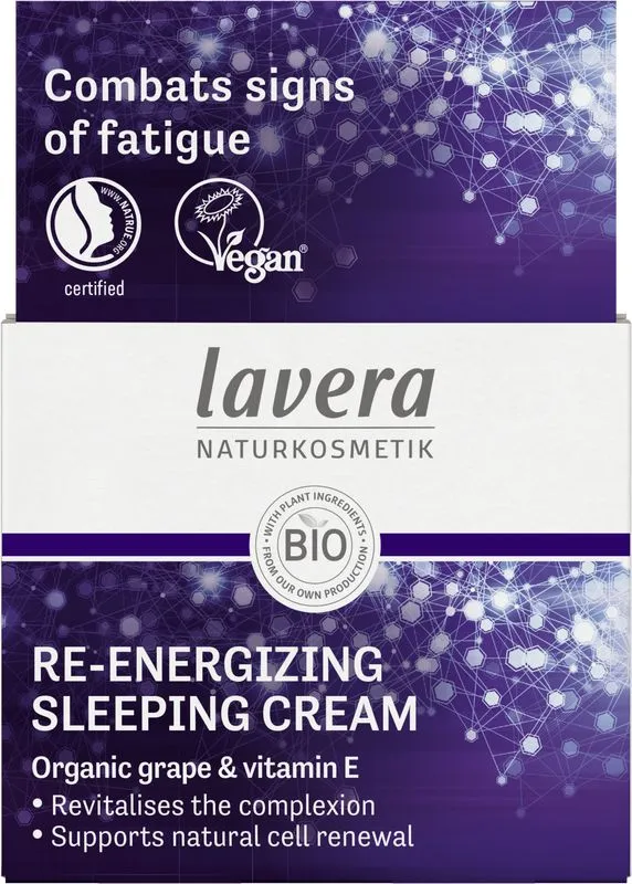 Lavera Re-Energizing Sleeping Cream Nachtcreme Bio (50 ml)