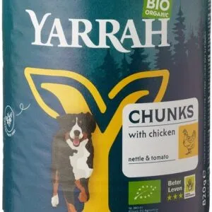 Yarrah Hond Brokjes Kip In Saus Bio (820 gr)