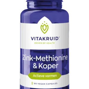 Vitakruid Zink Methionine & Koper Gluconaat (90 vega capsules)