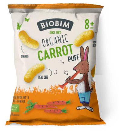 Biobim Carrot puff 8+ maanden bio (20 gr)