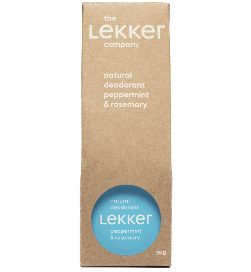 The Lekker Company Deodorant pepermunt & rozemarijn (30 ml)
