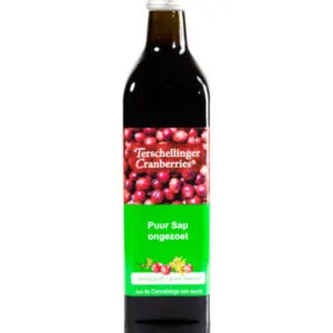 Terschellinger Cranberrysap ongezoet bio (750 ml)