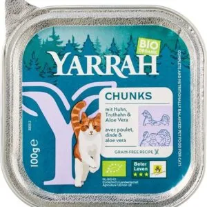Yarrah Kat Alucup Kip Kalkoen Bio (100 gr)
