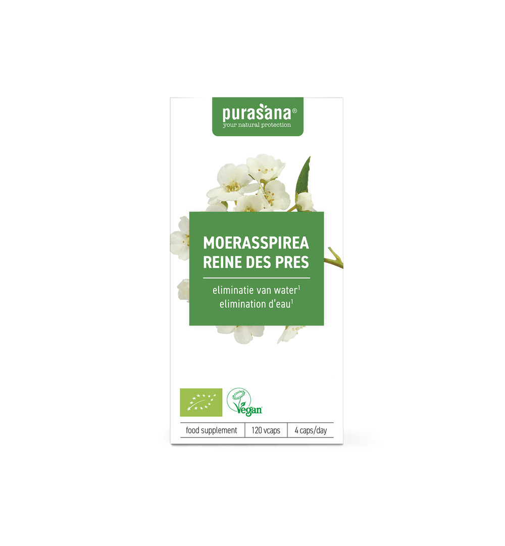 Purasana Moerasspirea/Reine Des Pres Vegan Bio (120 vega capsules)