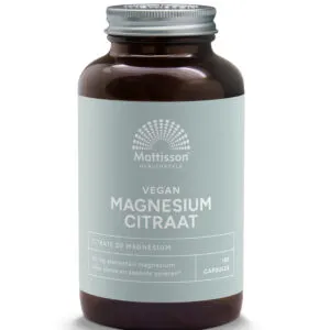 Mattisson Active Magnesium Citraat 400Mg (180 vega capsules)