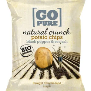 Go Pure Chips handcooked black pepper & seasoning (125 gr)