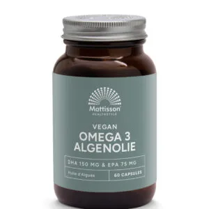 Mattisson Vegan Omega 3 Algenolie Dha 150Mg Epa 75Mg (60 vega capsules)