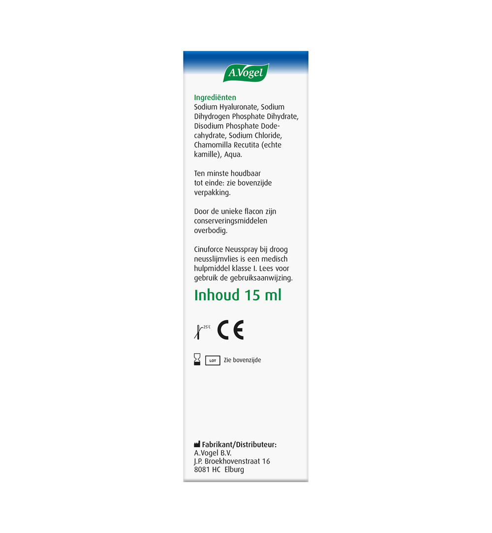 A.Vogel Cinuforce neusspray droge neusslijmvlies (15 ml) - image 4