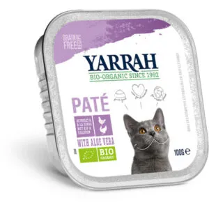 Yarrah Kattenvoer Pate Met Kip En Kalkoen Bio (100 gr)