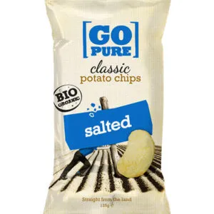 Go Pure Chips naturel gezouten bio (125 gr)