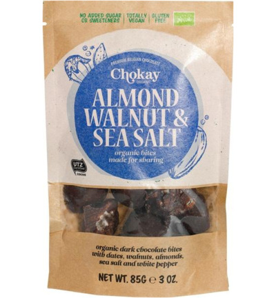 Chokay Walnoot amandel zeezout bio (85 gr)