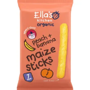 Ella'S Kitchen Maize Sticks Peach Banana 7+ Maanden Bio (16 gr)