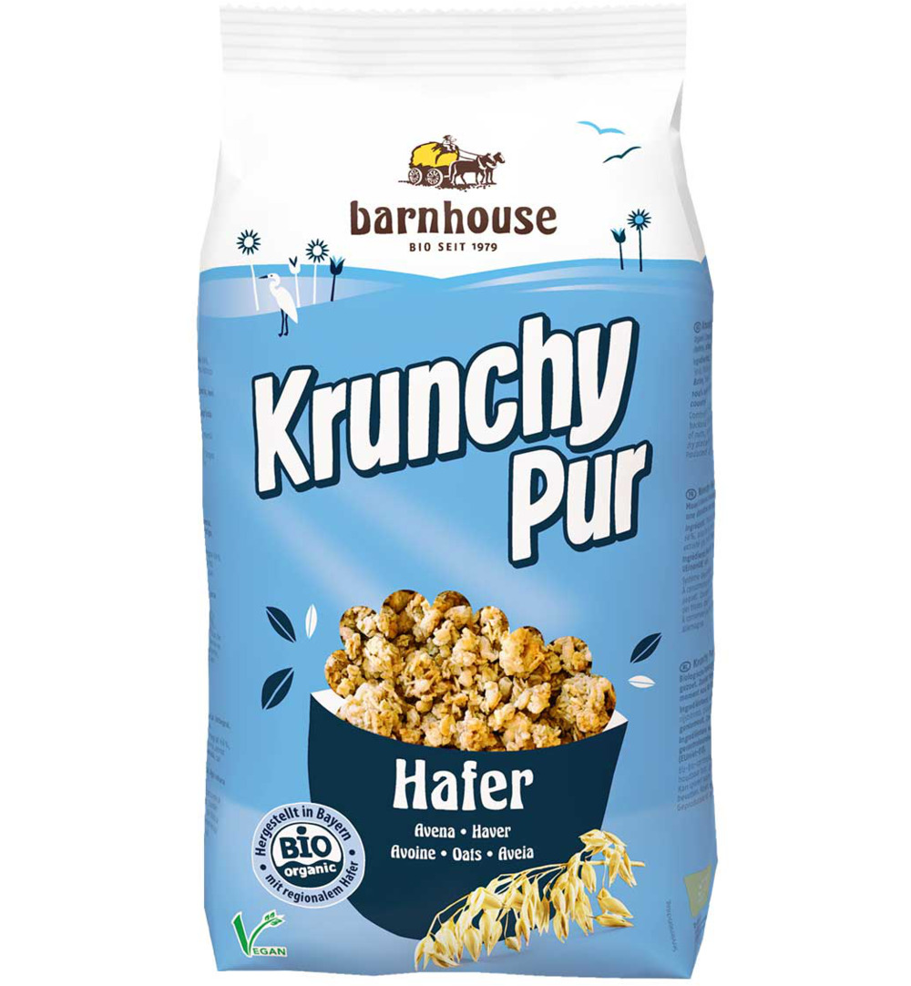 Barnhouse Krunchy Pur Haver Zonder Toegevoegde Suikers Bio (750 gr)