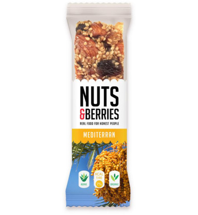 Nuts & Berries Bar Mediterran Bio (40 gr)