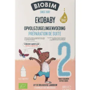 Biobim Ekobaby 2 opvolg zuigelingenvoeding 6+ maanden bio (600 gr)