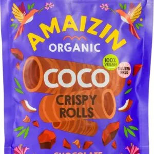 Amaizin Crispy Rolls Kokos Chocolade (140 gr)