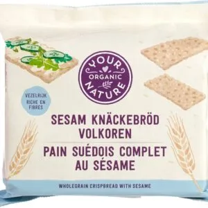 Your Organic Nature Knäckebröd Volkoren Sesam (250 gr)