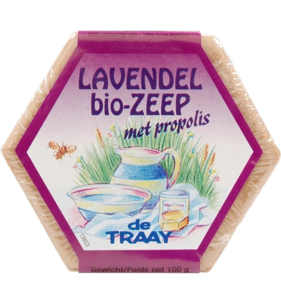 De Traay Zeep lavendel/propolis bio (100 gr)
