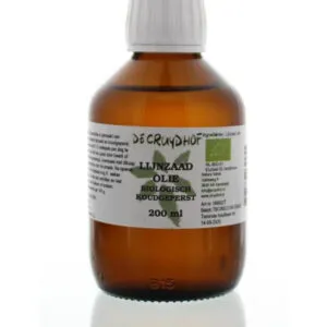 De Cruydhof Lijnzaadolie Koudgeperst Bio (200 ml)