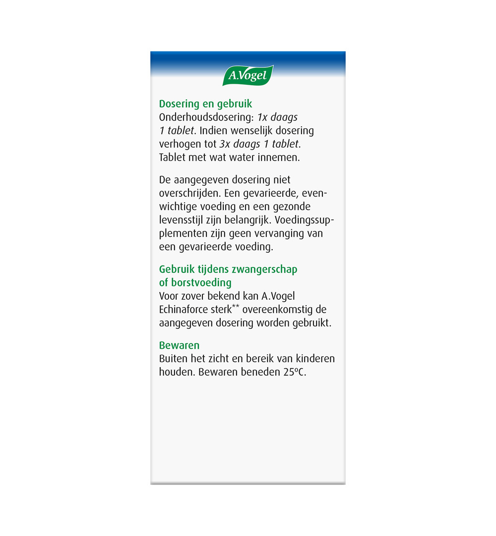 A.Vogel Echinaforce Sterk (60 Tabletten) - image 2