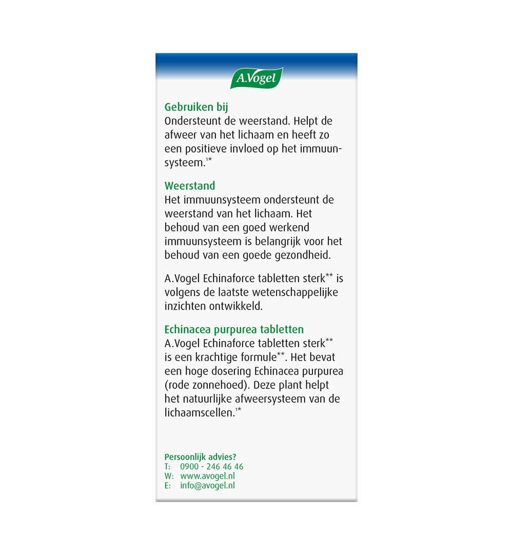 A.Vogel Echinaforce Sterk (60 Tabletten) - image 3
