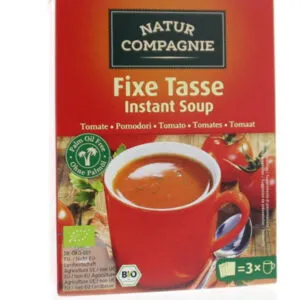 Natur Compagnie Fixe Tasse Instant Soep Tomaat Bio (60 gr)