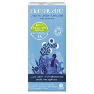 Natracare Tampons normaal met inbrenghuls (16 stuks)