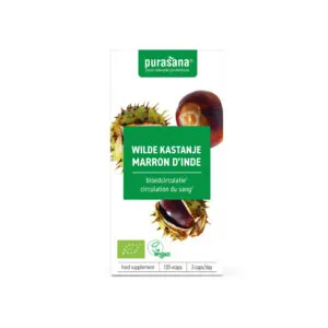 Purasana Wilde Kastanje/Marron D'Inde Vegan Bio (120 vega capsules)