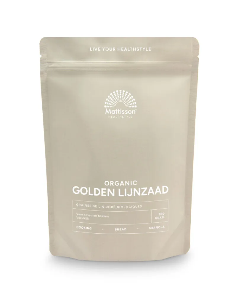 Mattisson Golden Lijnzaad Omega 3 Bio (500 gr)